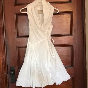 White all saints dress with cool collar